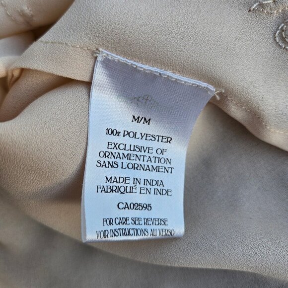 Vintage Y2K Beaded Art Deco Top Blouse Size M Sleeveless Fairy Boho Loose Flowy - Picture 11 of 11